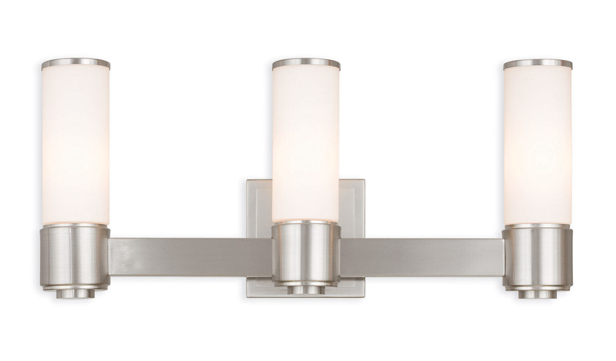 Weston 3 Light 22 inch Brushed Nickel ADA ADA Wall Sconce/ Bath Vanity Wall Light