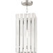 Greenwich 1 Light 8 inch Brushed Nickel Outdoor Pendant Lantern