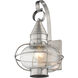 Newburyport 1 Light 14.75 inch Brushed Nickel Outdoor Wall Lantern