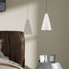 Allison 1 Light 7 inch Shiny White Mini Pendant Ceiling Light
