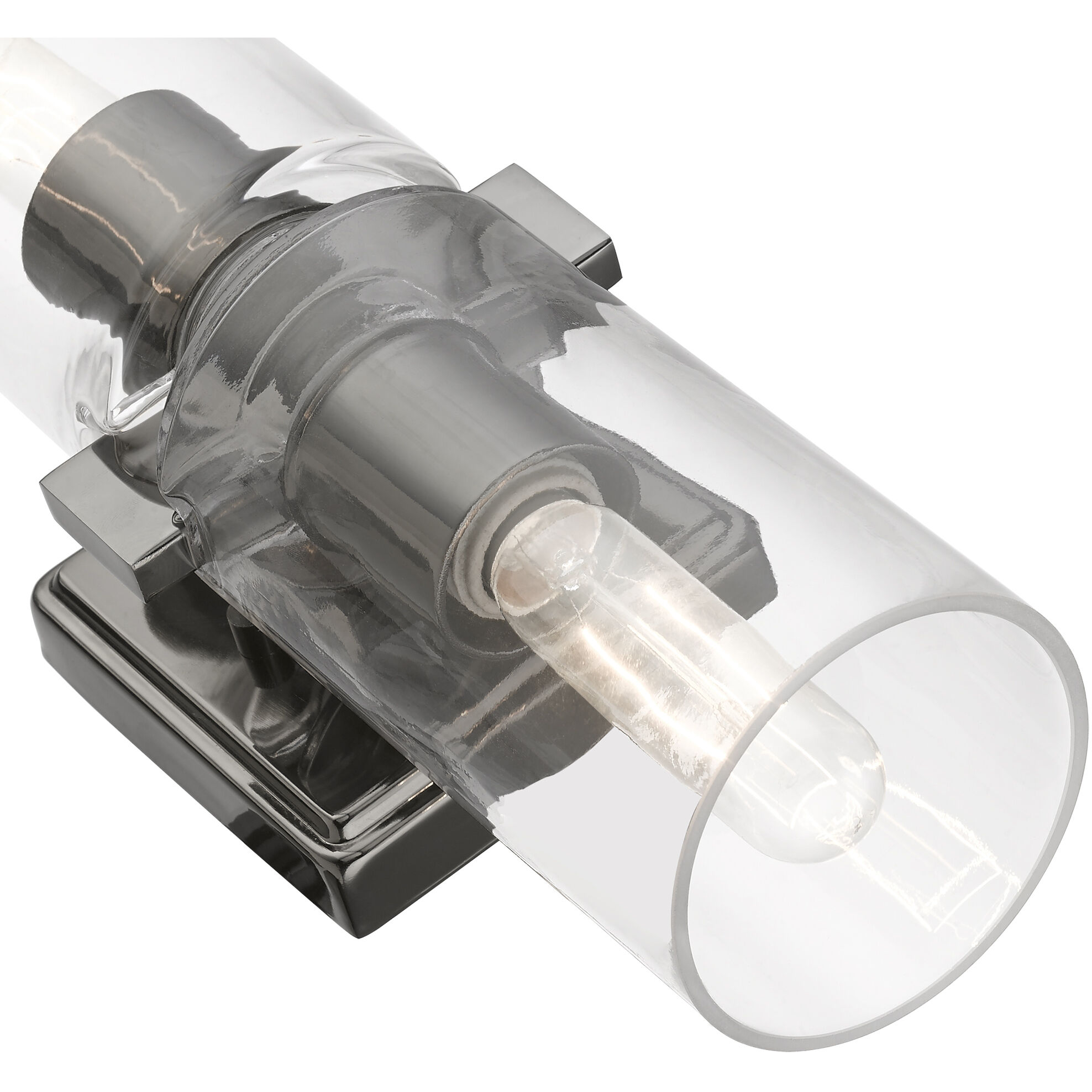 Clarion 2 Light 5 inch Black Chrome Vanity Sconce Wall Light