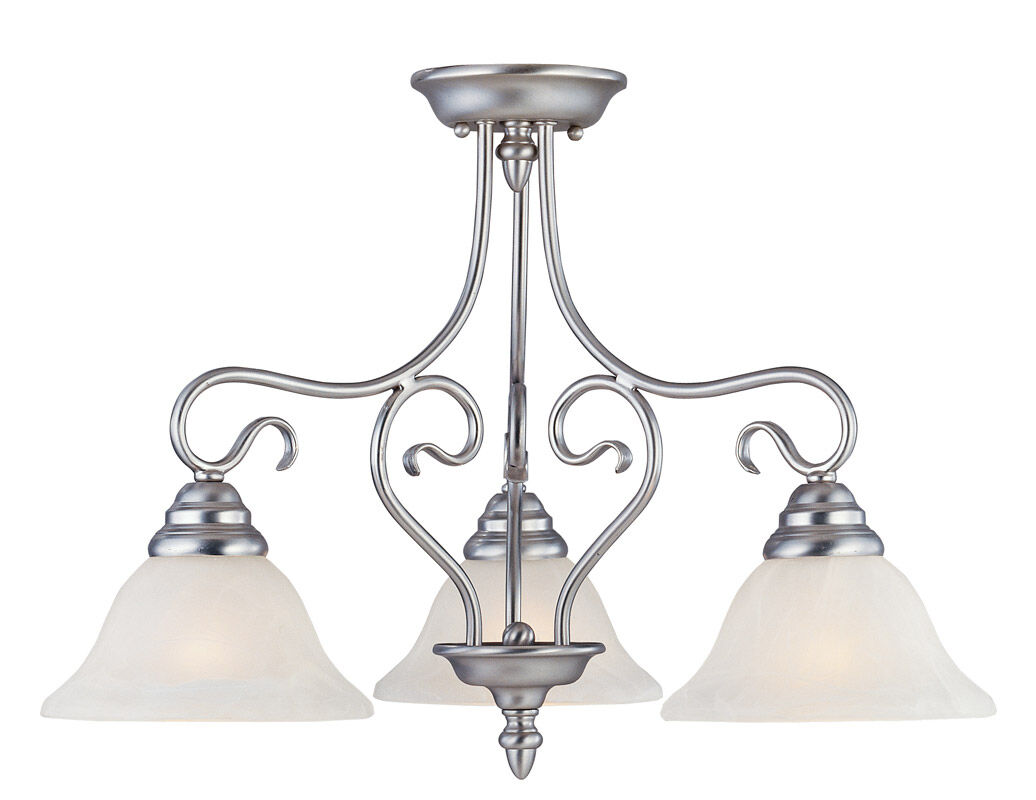 Coronado 3 Light 24 inch Brushed Nickel Chandelier Ceiling Light