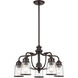 Lawrenceville 5 Light 24 inch Bronze Dinette Chandelier Ceiling Light