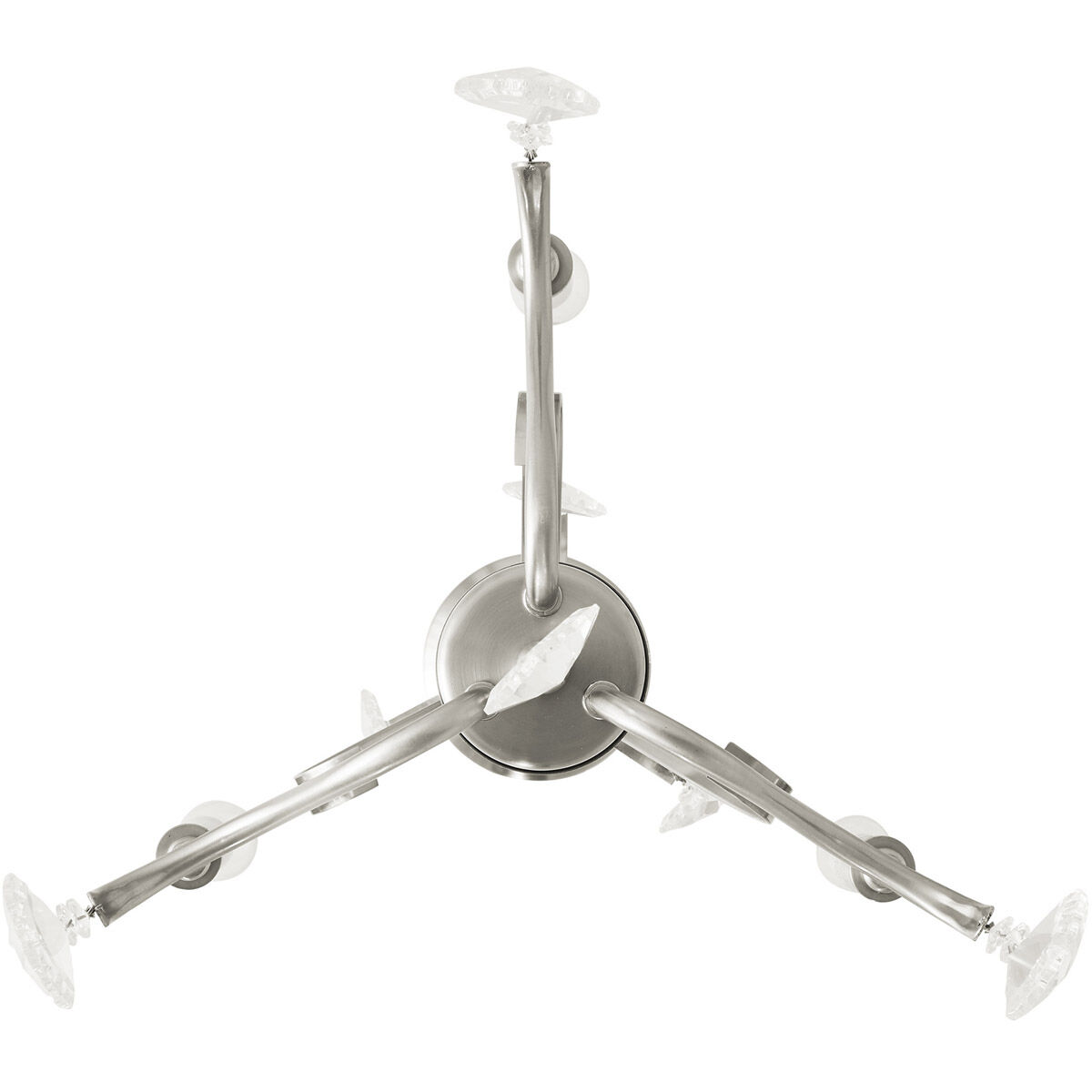 Caterina 3 Light 13 inch Brushed Nickel Mini Chandelier Ceiling Light