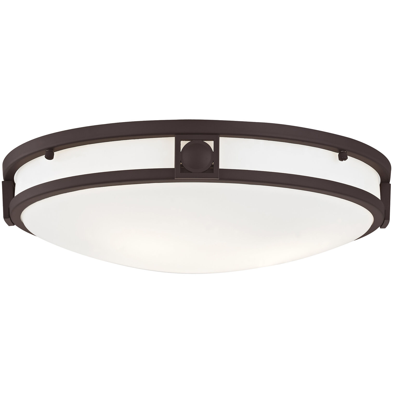 Titania 3 Light 16 inch Bronze Flush Mount Ceiling Light
