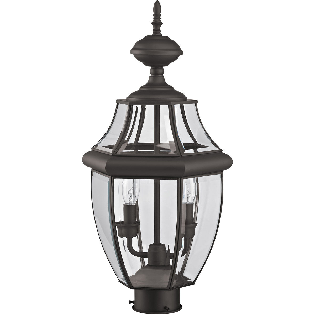 Monterey 2 Light 22 inch Bronze Outdoor Post Top Lantern