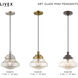 Art Glass 1 Light 9 inch Antique Brass Mini Pendant Ceiling Light