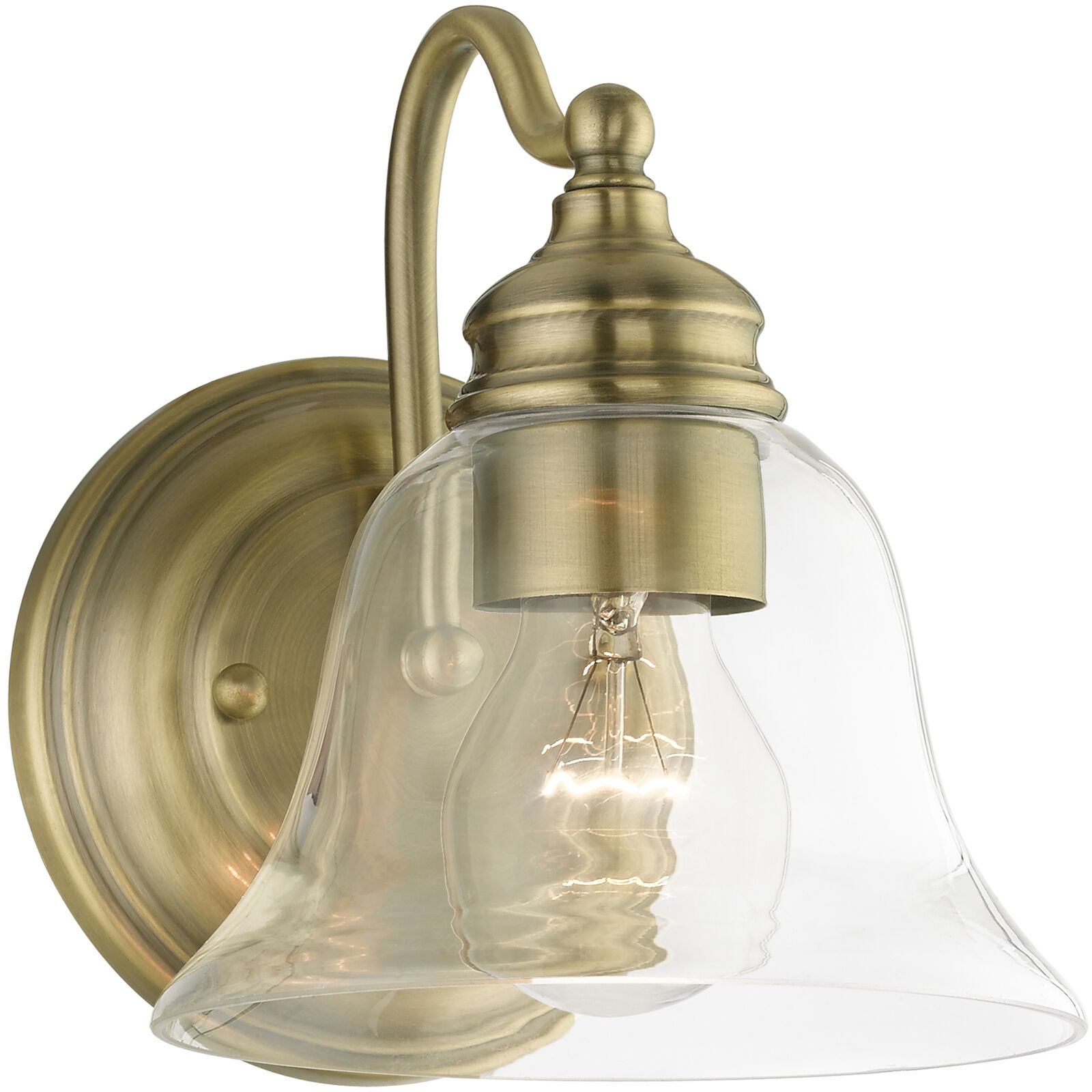 Moreland 1 Light 6 inch Antique Brass Vanity Sconce Wall Light