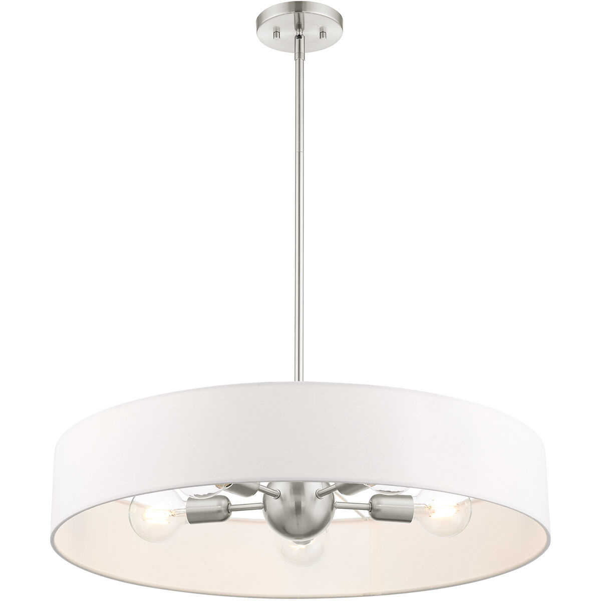 Venlo 5 Light 26 inch Brushed Nickel Pendant Ceiling Light