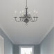 Williamsburgh 6 Light 24 inch Scandinavian Gray Chandelier Ceiling Light
