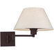 Allison 25 inch 100.00 watt Bronze Swing Arm Wall Lamp Wall Light