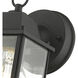 Hamilton 1 Light 9 inch Textured Black Outdoor Wall Lantern