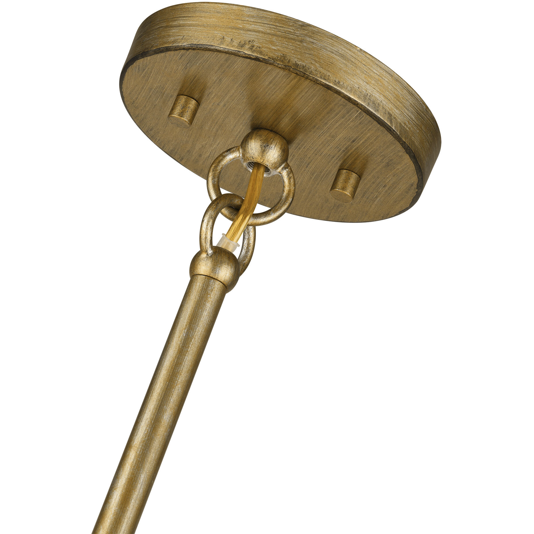 Bellingham 8 Light 32 inch Antique Gold Leaf Pendant Chandelier Ceiling Light, Large