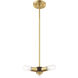 Copenhagen 3 Light 13 inch Satin Brass Mini Chandelier Ceiling Light
