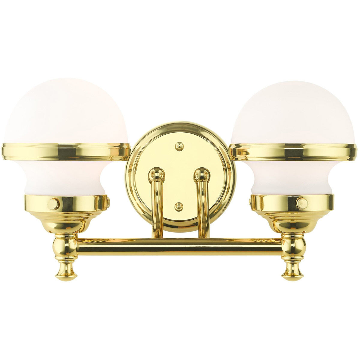 Oldwick 2 Light 15 inch Polished Brass Vanity Sconce Wall Light