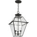 Westover 3 Light 12 inch Black Outdoor Pendant Lantern