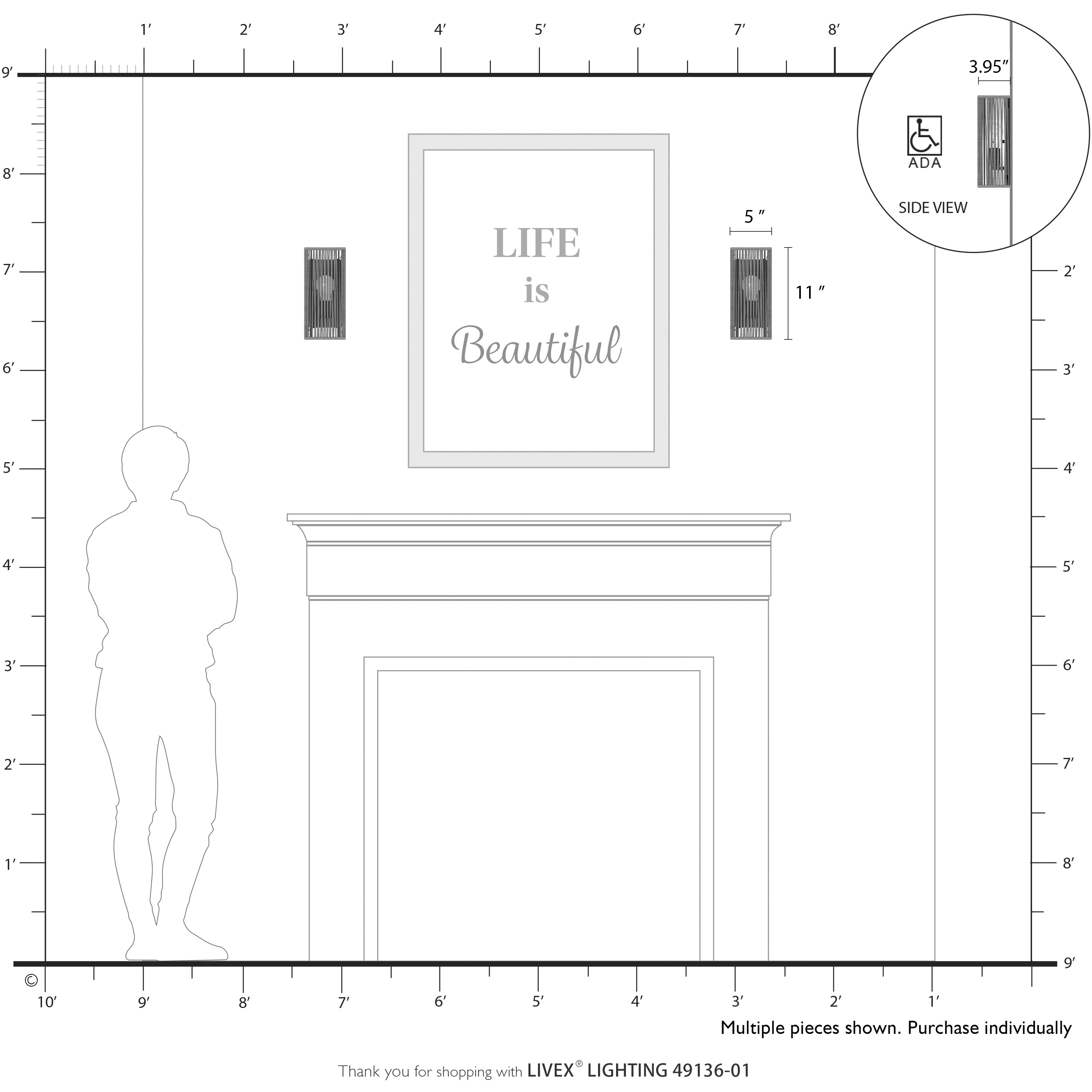 Acordia Wall Sconce Wall Light in Antique Brass