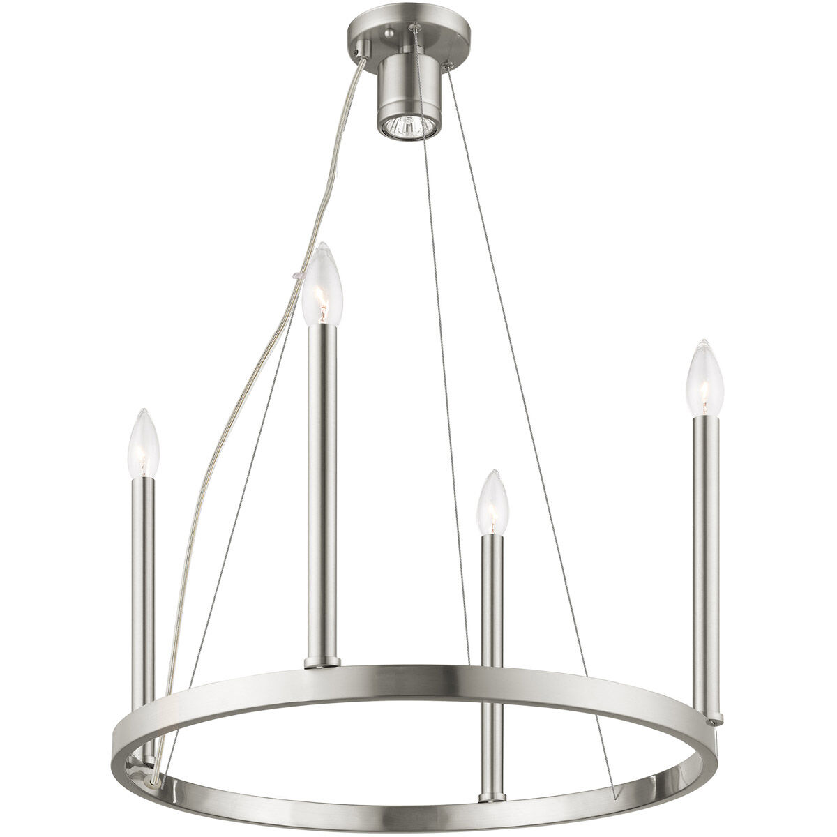 Alpine 5 Light 20 inch Brushed Nickel Chandelier Ceiling Light