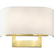 Allison Wall Sconce Wall Light in Satin Brass, Medium