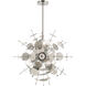 Circulo 6 Light 24 inch Polished Chrome Pendant Chandelier Ceiling Light