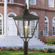 Adams 4 Light 31.5 inch Bronze with Antique Brass Finish Cluster Outdoor Extra Large Post Top Lantern