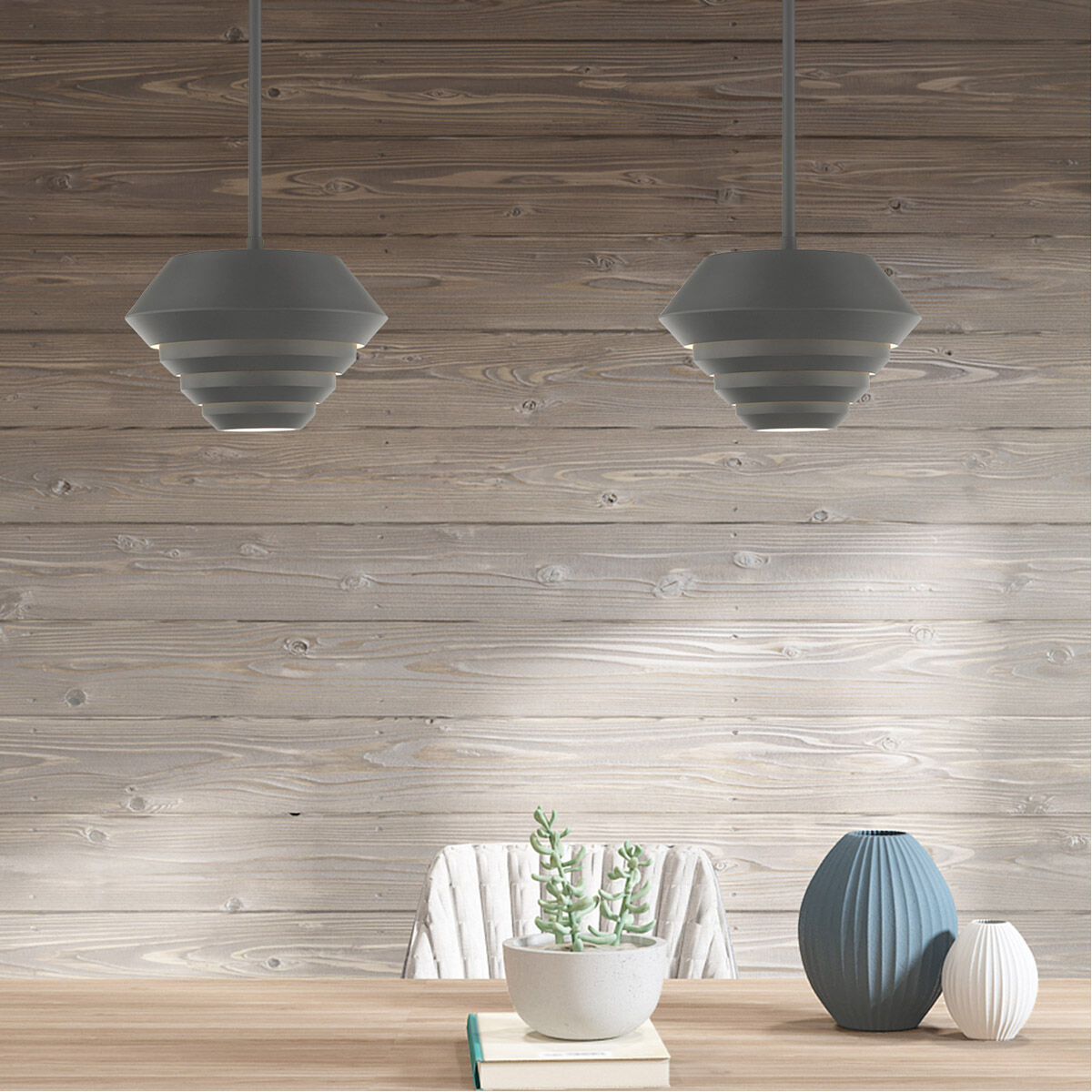 Amsterdam 1 Light 10 inch Scandinavian Gray Mini Pendant Ceiling Light