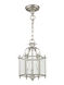 Livingston 3 Light 10 inch Brushed Nickel Convertible Mini Pendant/Ceiling Mount Ceiling Light
