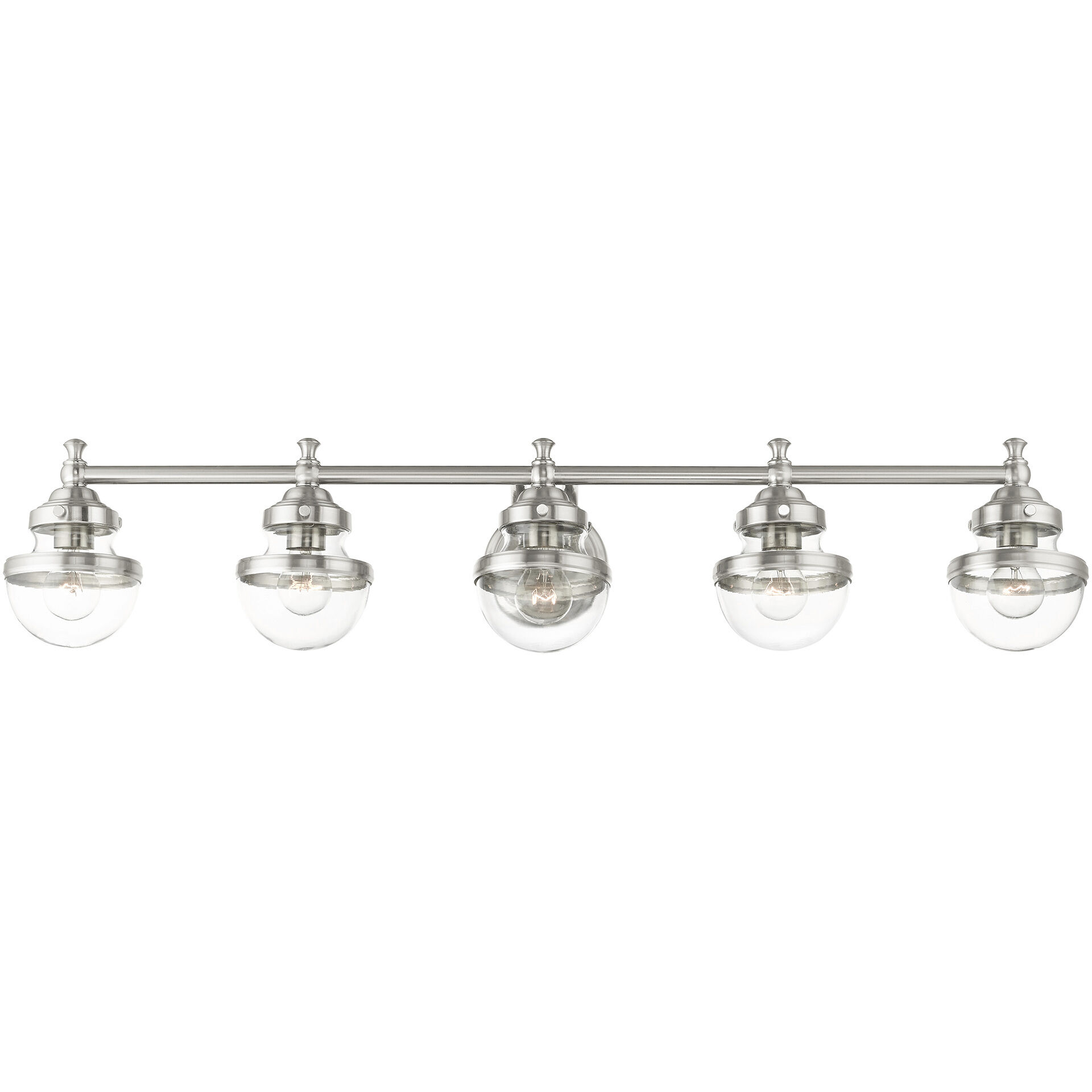 Oldwick 5 Light 42 inch Brushed Nickel Vanity Sconce Wall Light
