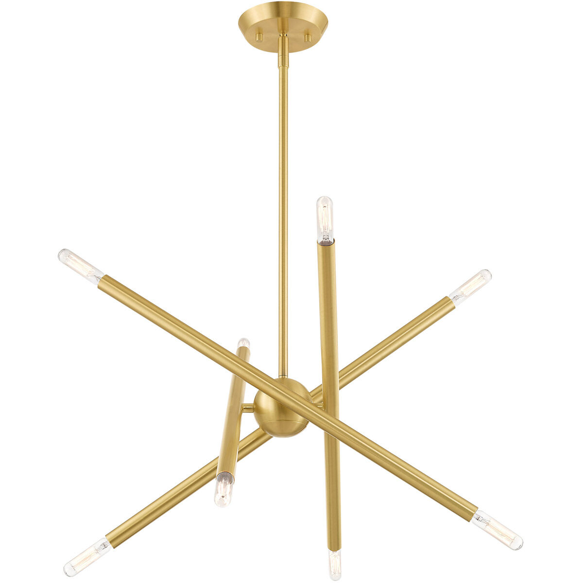 Soho 8 Light 19.5 inch Satin Brass Chandelier Ceiling Light