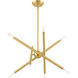 Soho 8 Light 20 inch Satin Brass Chandelier Ceiling Light