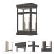 Hopewell 2 Light 15 inch Bronze Outdoor Wall Lantern