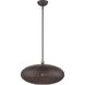 Charlton 3 Light 20 inch Bronze with Antique Brass Accents Pendant Ceiling Light