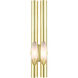 Acra 2 Light 5 inch Satin Brass ADA ADA Double Sconce Wall Light