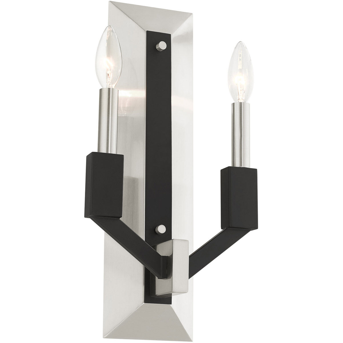 Beckett 2 Light 8 inch Brushed Nickel ADA ADA Double Sconce Wall Light