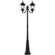 Hamilton 2 Light 86 inch Textured Black Outdoor Post Light