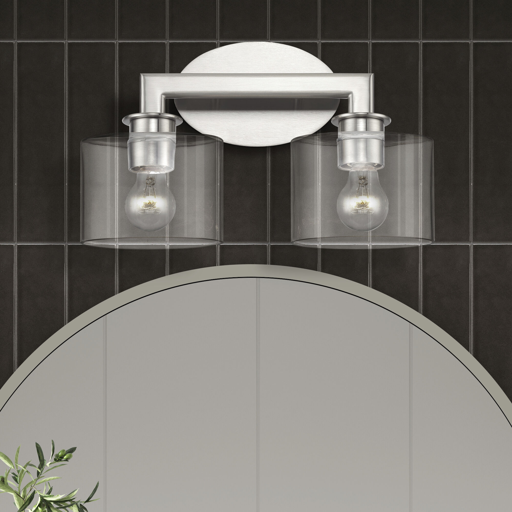 Bernardino 2 Light 16 inch Brushed Nickel Vanity Wall Sconce Wall Light