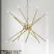 Soho 14 Light 40 inch Satin Brass Foyer Chandelier Ceiling Light