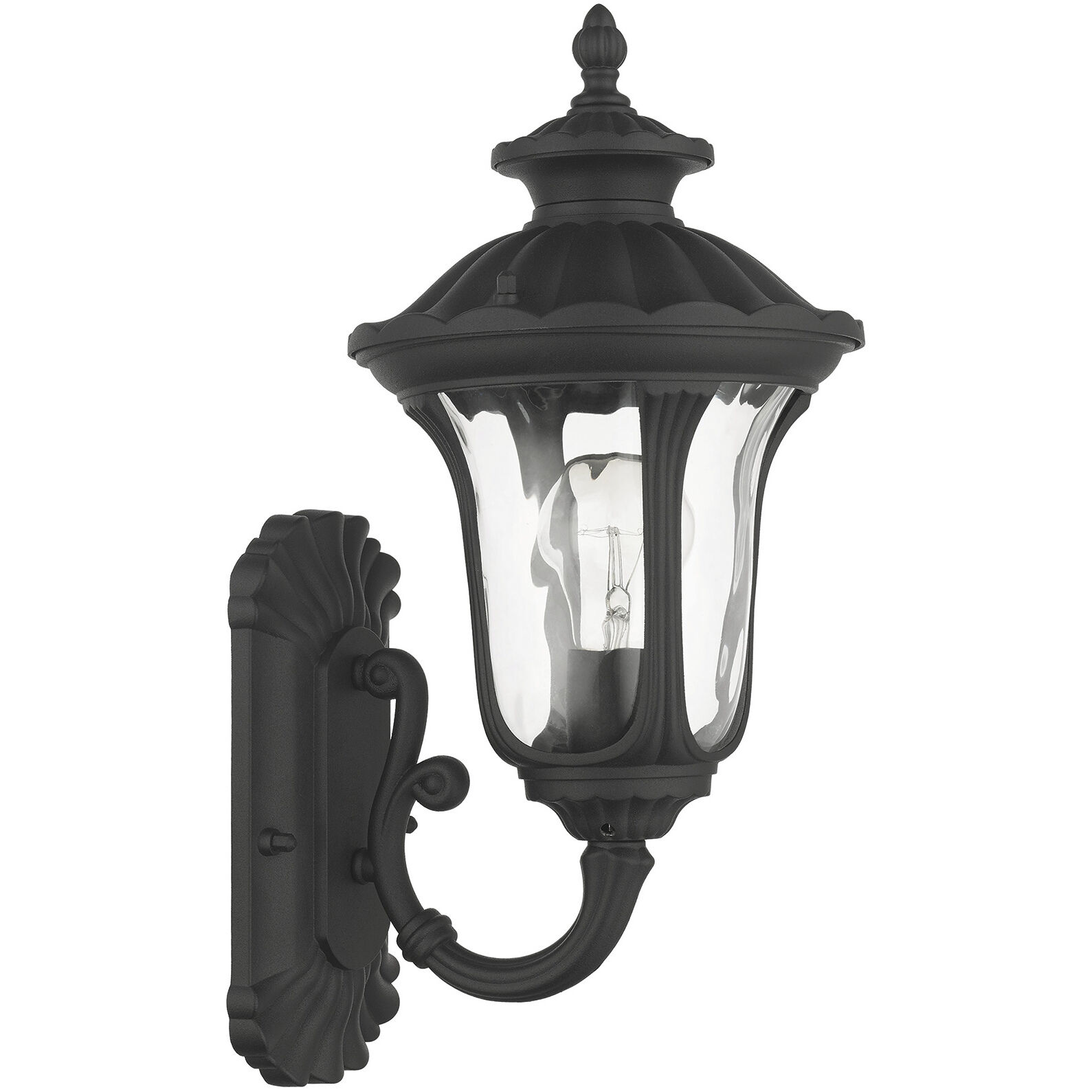 Oxford 1 Light 16 inch Textured Black Outdoor Wall Lantern