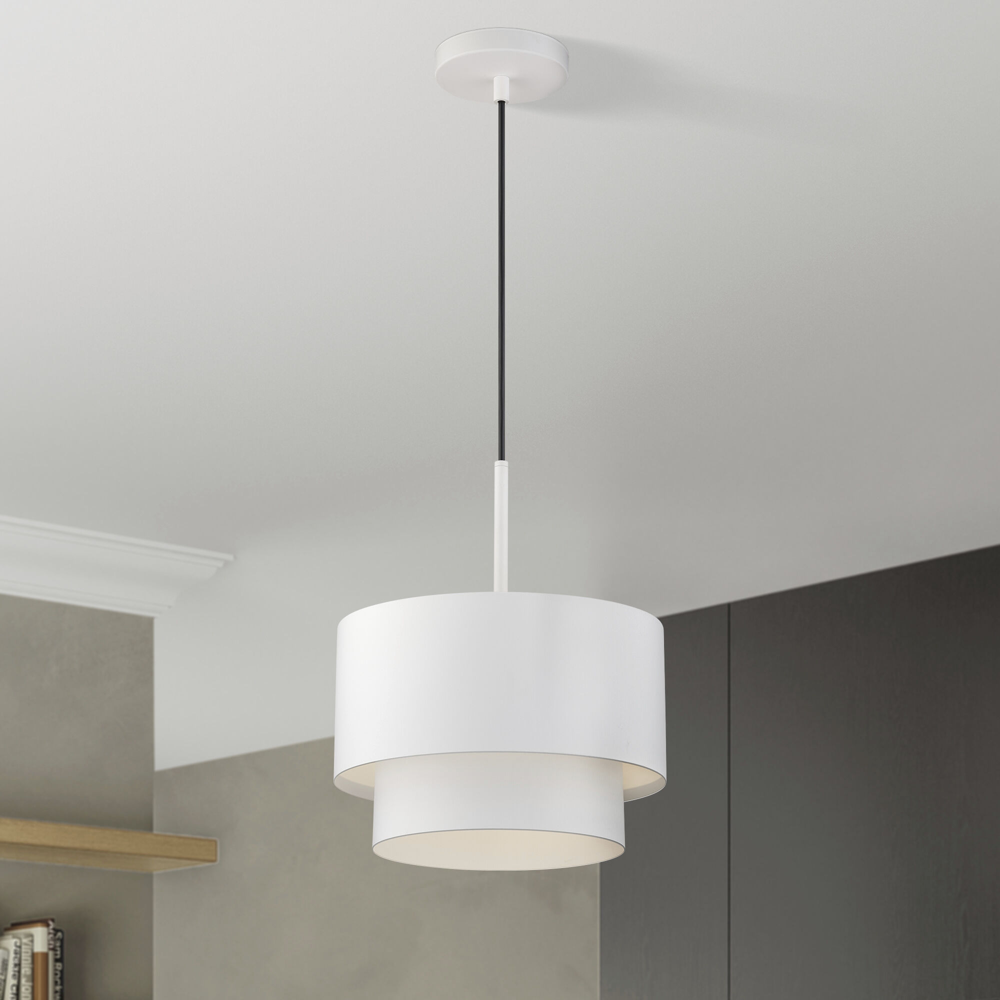 Zolana 1 Light 12 inch White Pendant Ceiling Light