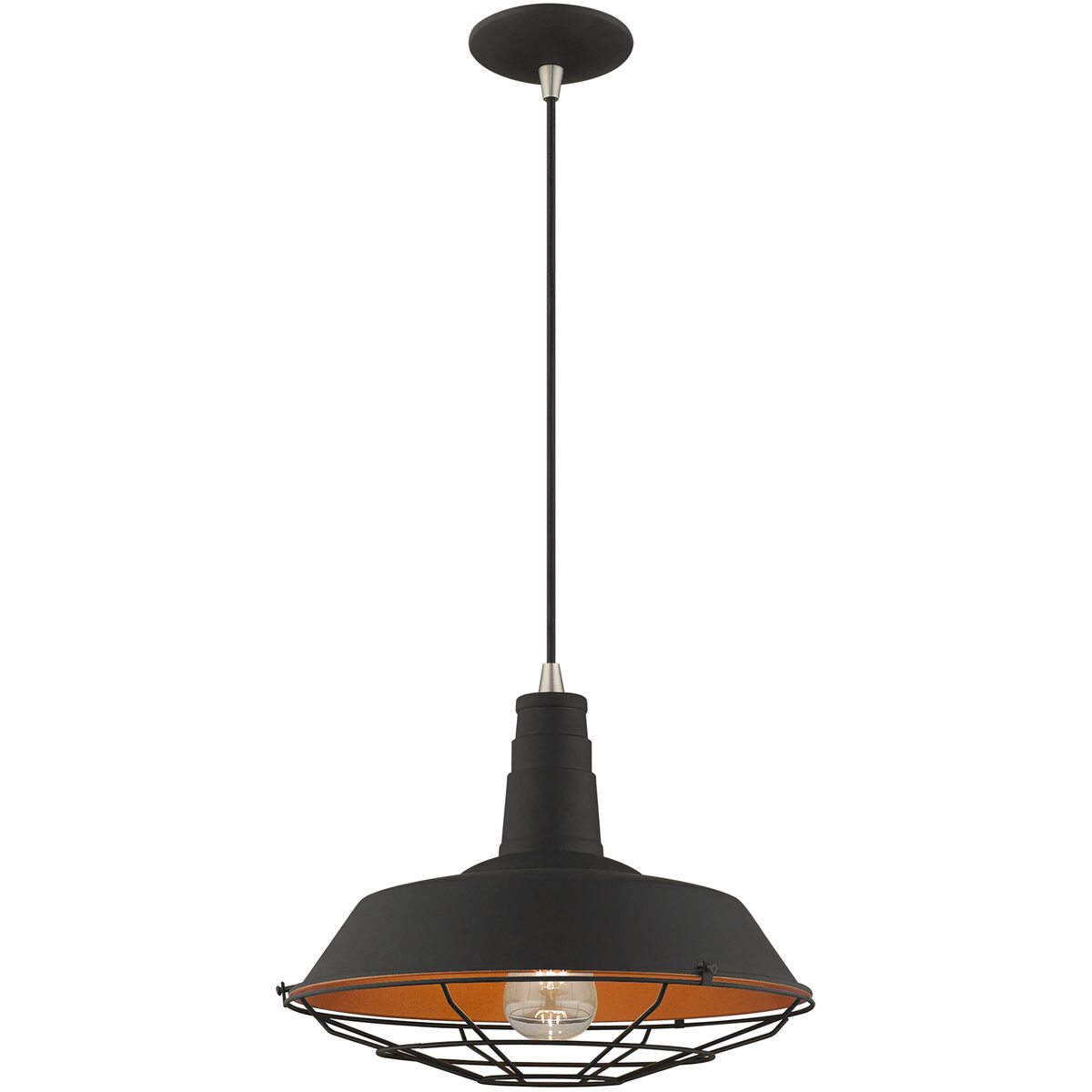 Allison 1 Light 14 inch Black Mini Pendant Ceiling Light