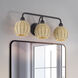 Summervine 3 Light 23.5 inch Bronze Vanity Wall Sconce Wall Light