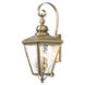Cambridge 3 Light 29 inch Antique Brass Outdoor Wall Lantern