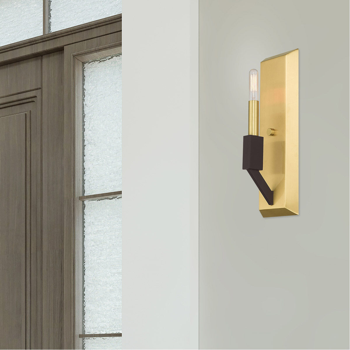Beckett 1 Light 5 inch Satin Brass & Bronze ADA ADA Wall Sconce Wall Light
