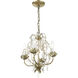 Acanthus 4 Light 14 inch Winter Gold Chandelier Ceiling Light