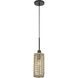 Twinewell 1 Light 5.13 inch Bronze Mini Pendant Ceiling Light