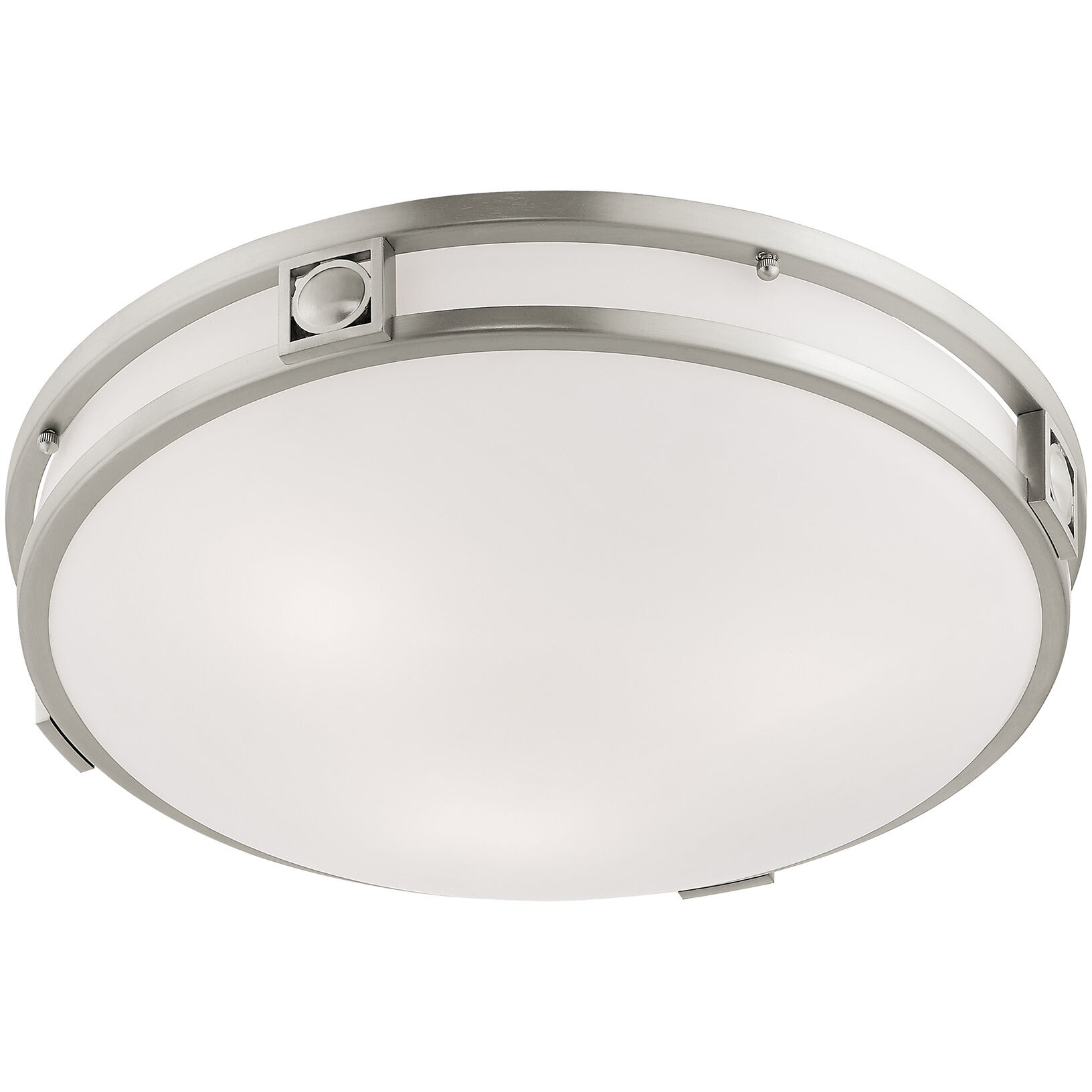 Titania 3 Light 16 inch Brushed Nickel Flush Mount Ceiling Light