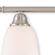 Somerville 3 Light 26 inch Brushed Nickel Linear Chandelier Ceiling Light