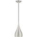 Allison 1 Light 6.25 inch Brushed Aluminum Mini Pendant Ceiling Light