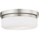 Stratus 2 Light 11 inch Brushed Nickel Ceiling Mount or Wall Mount Wall Light