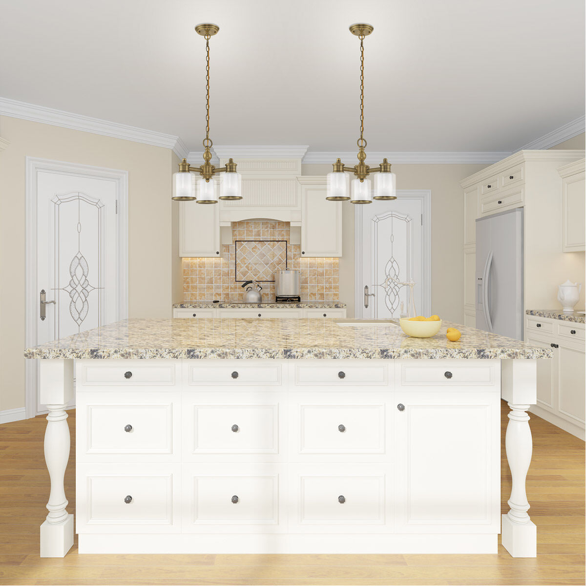 Middlebush 3 Light 16 inch Antique Brass Convertible Mini Chandelier/Ceiling Mount Ceiling Light